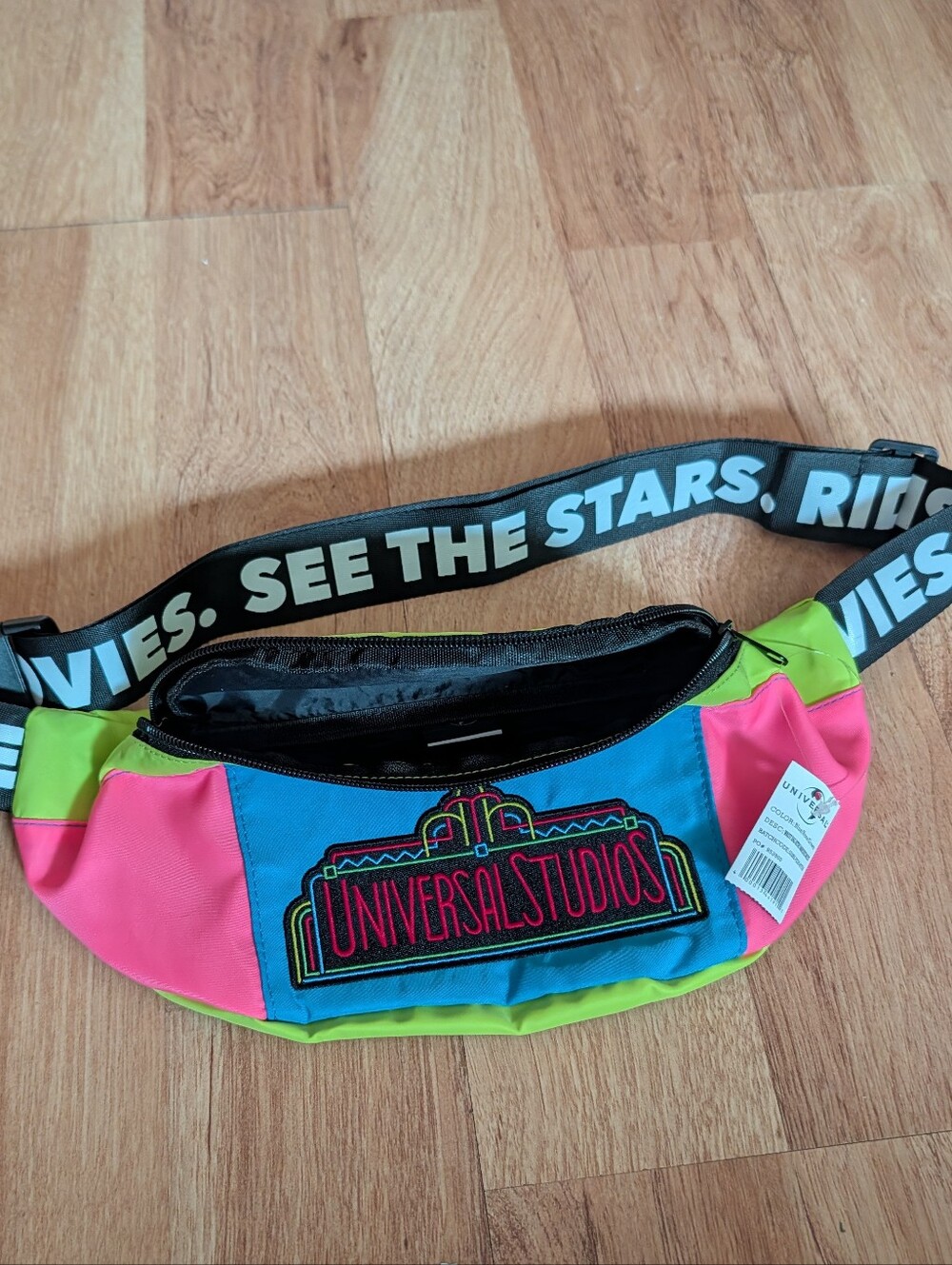 Vintage 90s Universal Fanny Pack - Neon Color Block